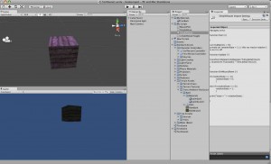 Unity 3d interface with cube